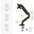 Fellowes Platinum Series Single Adjustable Monitor Arm